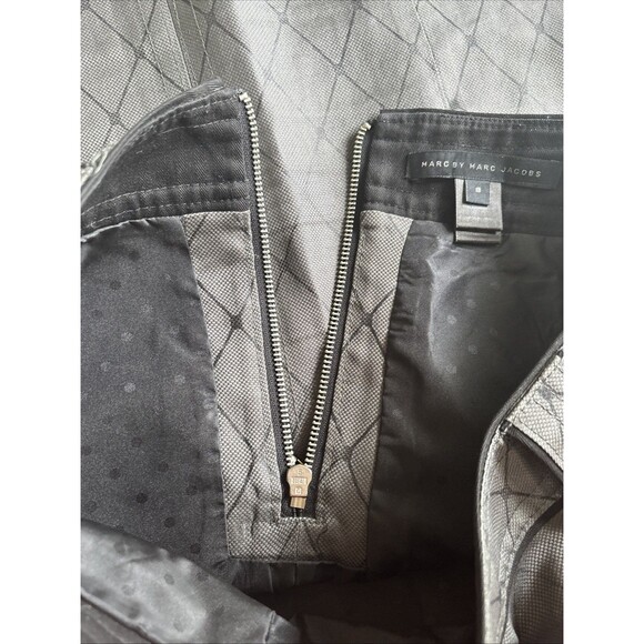 Vintage Marc Jacobs 100% Silk Pencil Skirt with Zippers - Runway 2010 size 8 - Picture 8 of 9